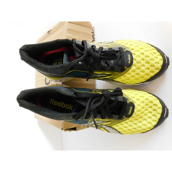 Reebok One Taikan Racer Running Sneakers Women's sz 9.5 M Black Blue Silver - Picture 3 of 4